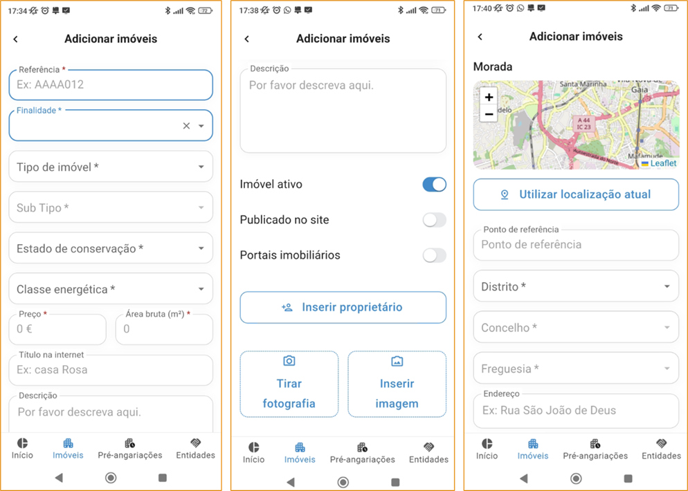 App Gimob- ficha imóvel