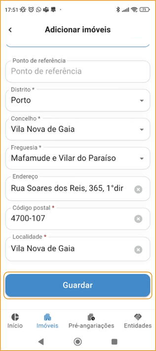 App Gimob- Guardar imóvel
