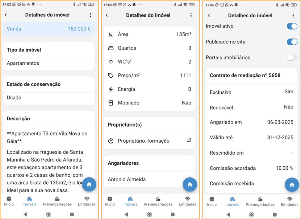 App Gimob- Informação imóvel
